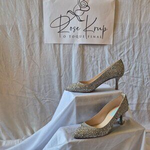 Betsey Johnson Rhinestone full pumps heels shoes